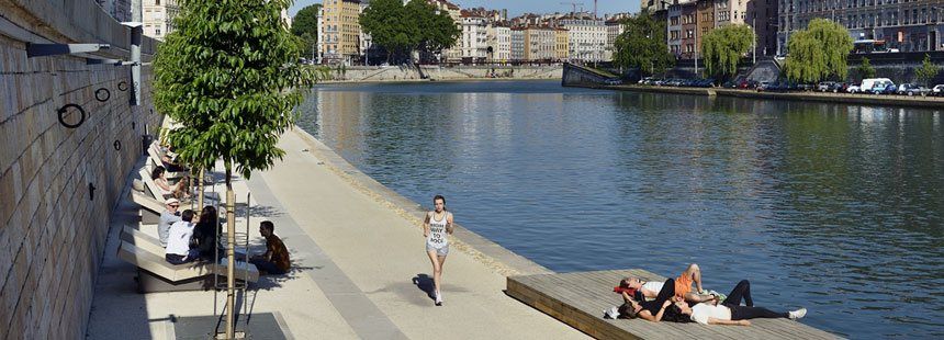 Quai de Saône aménagés