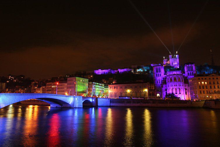 Quais de Saône la nuit