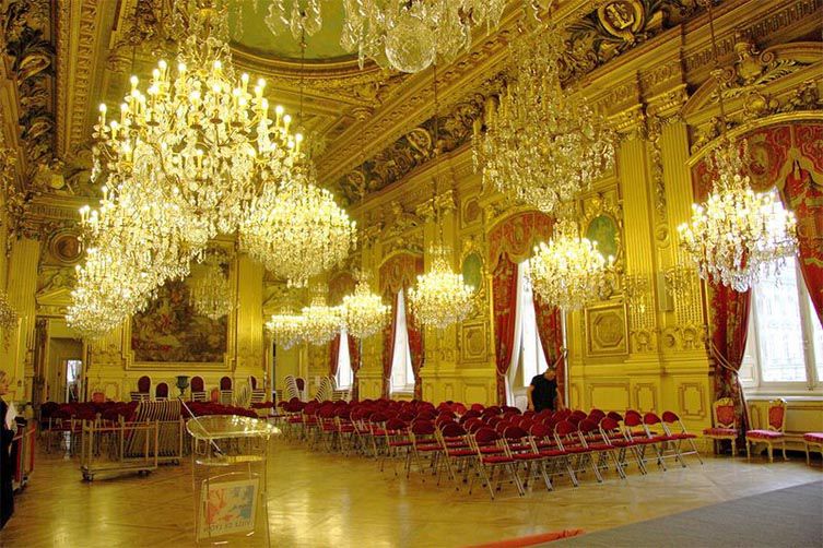 Un salon de l'Hôtel de Ville de Lyon